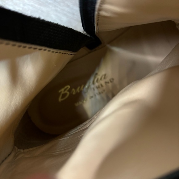 Bruglia | Black Leather Ankle Boots With Button Detail Size 36 NEW - Picture 11 of 12